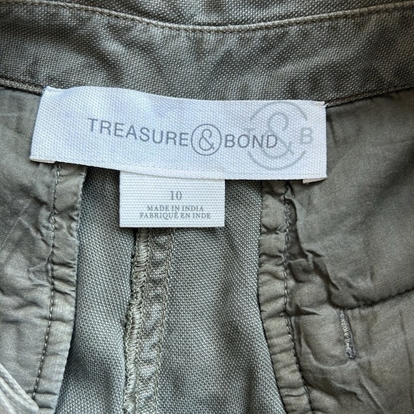 Treasure & Bond khaki green cargo style pants, women’s size 10. Never worn. - Picture 8 of 10